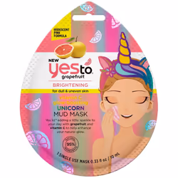 Yes To Grapefruit Vitamin C Glow-Boosting Unicorn Mud Mask Single Use, 27 g