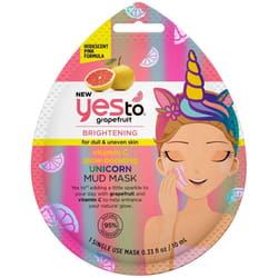 Yes To Grapefruit Vitamin C Glow-Boosting Unicorn Mud Mask Single Use, 27 g