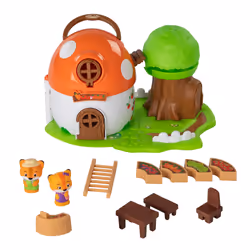 Fat Brain Toy Co. Timber Tots Mushroom Surprise, Animal, Timber Tots, 2 yr(s), Multicolour