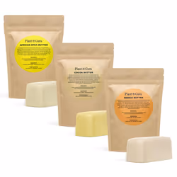 Shea Mango and Cocoa Butter 1 lb. Bars Variety Bundle Pack - 100% Pure Natural Unrefined - Ideal Moisturizer For Dry Skin B ...