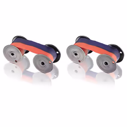 Lathem Mechanical Time Clock Ribbon Nylon for Use with Lath - 2 Pack