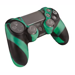 Gioteck ACP40035, PlayStation 4, Gaming controller case, Black, Green, Rubber, 1 pc(s)