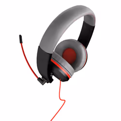 Gioteck XH100S Headset Wired Head-band Gaming Black, Grey, Red
