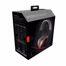 Gioteck XH100S Headset Wired Head-band Gaming Black, Grey, Red