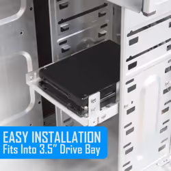 Kingwin SSD Hard Drive Mounting Kit Internal  Convert Any 2 x 2.5  Solid State Drive/HDD Into a 3.5 Inch Drive Bay. Mounting Screws Included
