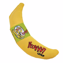 Rosewood YEOWWW! Banana, Cat, Plush toy, Yellow, Cotton