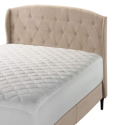 Short Queen Mattress Pad Protector by The Grand. Soft  Comfortable  an