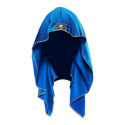 MISSION Cooling Hoodie Towel  Mission Blue - Soft  Durable Microfiber - Cools Up to 2 Hours - UPF 50 Sun Protection - Machine Washable