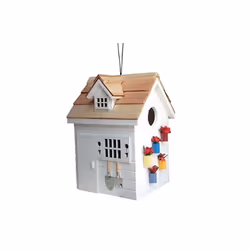 Home Bazaar HB-9504WS Potting Shed Birdhouse - White