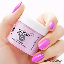Gelish Powder Dip Collection (Tokyo A Go Go) Purple Nail Dip Powder  Purple Nail Powder  Dip Powder Colors  .8 ounce