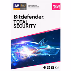 BITDEFENDER TOTAL SECURITY 2025 FOR 10 DEVICES FOR 1 YEAR