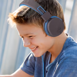 JLab JBuddies Kids Headphones - Grey/Blue - Additional view 5