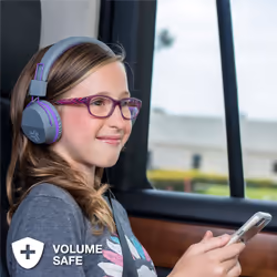 JLab JBuddies Kids Wireless Headphones - Grey/ Blue - Additional view 6