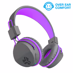 JLab JBuddies Kids Wireless Headphones - Grey/ Purple - Additional view 4