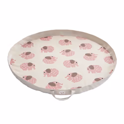 3 Sprouts Elephant play mat bag Cotton Pink Baby play mat