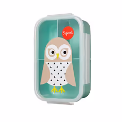 3 Sprouts SP3IBBOWL, Lunch container, Child, Mint colour, Polypropylene (PP), Silicone, Image, Rectangular