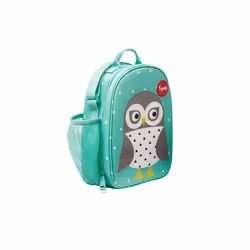 3 Sprouts Owl lunch bag PU leather, Polyester Mint colour 1 pc(s)