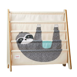 3 Sprouts IRKSLO kids' bookcase 4 shelves Grey Sling bookcase