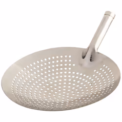 Winco Stainless Steel Round Skimmer  12-Inch  Medium