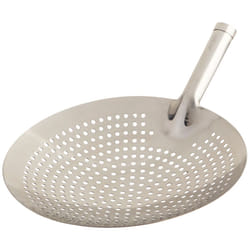 Winco Stainless Steel Round Skimmer  12-Inch  Medium
