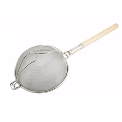 Winco Strainer 14-Inch Diameter Reinforced Double Mesh Medium Nick