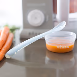 BEABA Baby's First Foods Spoon Set  Original Silicone Baby Spoons  Baby Essentials  Baby Spoons  Pack of 4 Baby Gift Set  BPA Lead & Phthalate Free  R