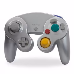 Hyperkin M05819-SL Gaming Controller Silver Gamepad Analogue GameCube, Nintendo Wii U