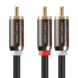 FosPower FOSCBL-2248, 2 x RCA, Male, RCA, Male, 0.9 m, Black