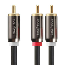 FosPower FOSCBL-2248 audio cable 0.9 m 2 x RCA RCA Black