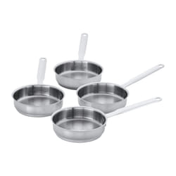 Demeyere Resto Mini Saute Pan Set  Silver  4-Piece
