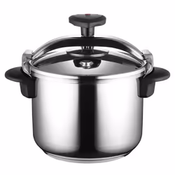 MAGEFESA Star Quick Easy To Use Pressure Cooker 18/10 Stainless Steel Suitable for induction. Thermodiffusion bottom 3 Sec ...