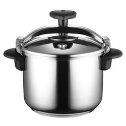 MAGEFESA Star Quick Easy To Use Pressure Cooker  18/10 Stainless Steel  Suitable for induction. Thermodiffusion bottom  3 Security Systems 6 QUART