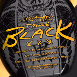 Ed Hardy BLACK XXX Instant Dark Color Tanning Lotion  13.5 oz