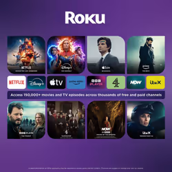 Westinghouse 32" LED Roku TV,32 inch Smart TV, with Apple TV+,BBC,Netflix,Freeview Play,Live TV,Voice Assistant,Dolby Audio Media Player,WR32HK2300