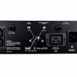 Vertiv 2U MicroPod External maintenance Bypass power distribution unit (PDU) 19 AC outlet(s) Black - Additional view 4