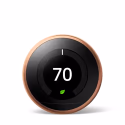 Nest Learning Thermostat, WLAN, 2.4 GHz, Copper, °C, LCD, AC
