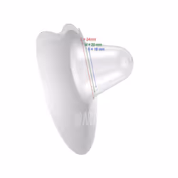 Tulips Contact Nipple Shields with Storage Case. Soft Silicone Breastfeeding Shield Set Free from BPA for Nipple Protection When Breastfeeding.