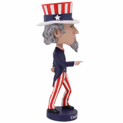 Royal Bobbles Uncle Sam Bobblehead  Premium Polyresin Lifelike Figure
