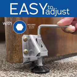 Fulton Side Mount Heavy Duty Steel Furniture Leg Leveling Feet  Adjustable Height with Round Foot Ideal for Desks Tables Shelving Units Shop Cabinets