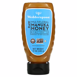 Wedderspoon, Raw, Multifloral Manuka Honey, KFactor 12, 12 oz (340 g)