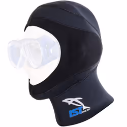 IST HD-6 Dual Layer 5mm Neoprene Dive Hood Use with ProEar Mask (Smal