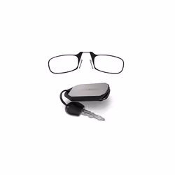 ThinOptics Reading Glasses 1.5 Black Frames and Keychain Case - Compact Foldable Reading Glasses 1.50 Reading Glasses