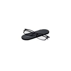 ThinOptics Brooklyn Reading Glasses 2.0 Black Frames + Milano Magnetic Case - Compact Foldable Reading Glasses 2.00 Strength Reading Glasses