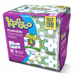 Kandoo Sensitive Flushable Wipes 50 sheets 3 count
