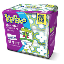 Kandoo Sensitive Flushable Wipes  50 sheets  3 count