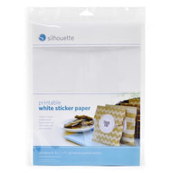 Silhouette MEDIA-WHT-ADH self-adhesive label White