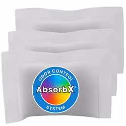 iTouchless Official AbsorbX 3-Pack Trash Can Odor Filters Activated All Natural Charcoal Odor Absorber Air Freshener Deodori ...
