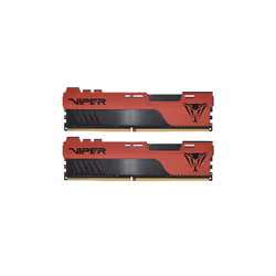 Patriot Memory Viper Elite PVE2432G320C8K, 32 GB, 2 x 16 GB, DDR4, 3200 MHz, 288-pin DIMM, Black, Red