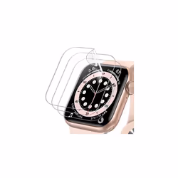 JETech Screen Protector compatible with Apple Watch SE (20222020) Series 6 5 4 44mm  TPU HD clear Full coverage Film  3-Pack