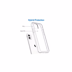 JETech Case for iPhone 11 6.1-Inch, Non-Yellowing Shockproof Phone Bumper Cover, Anti-Scratch Clear Back (Clear)